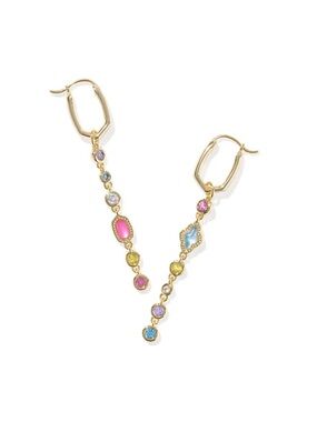 Mini Elisa and Abbie Gold Convertible Huggie Earrings